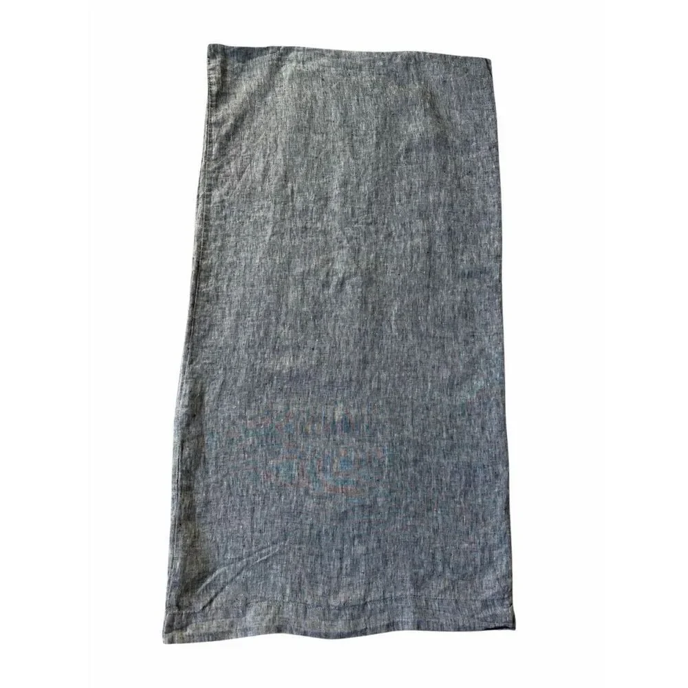 West Elm Set of 2 Pillowcases 20 x 40” Flax‎ Linen Gray EUC